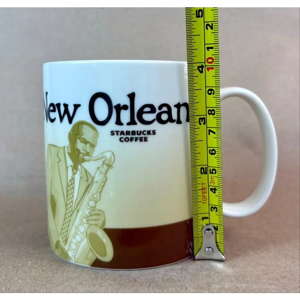 Vintage 2012 Starbucks New Orleans Global Icon Series Mug - Jazz Saxophonist